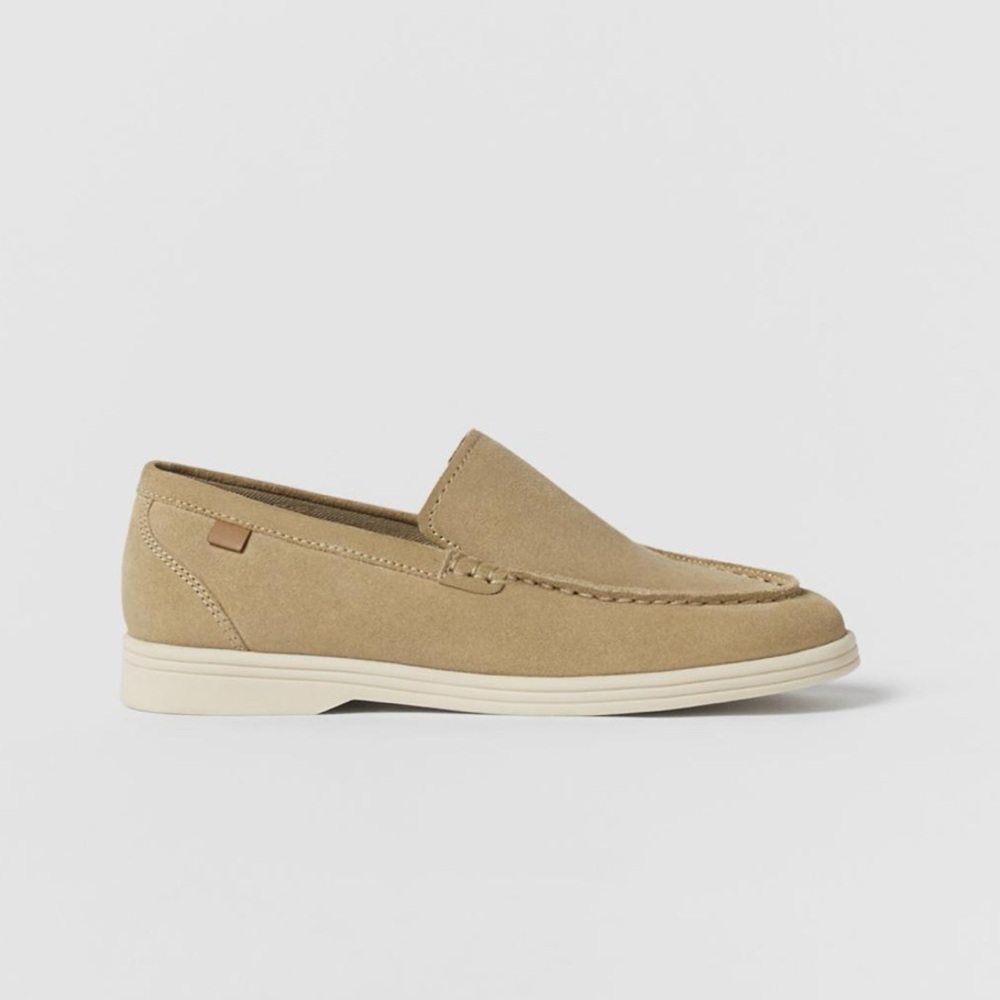 Zara leather loafers shoes size 1